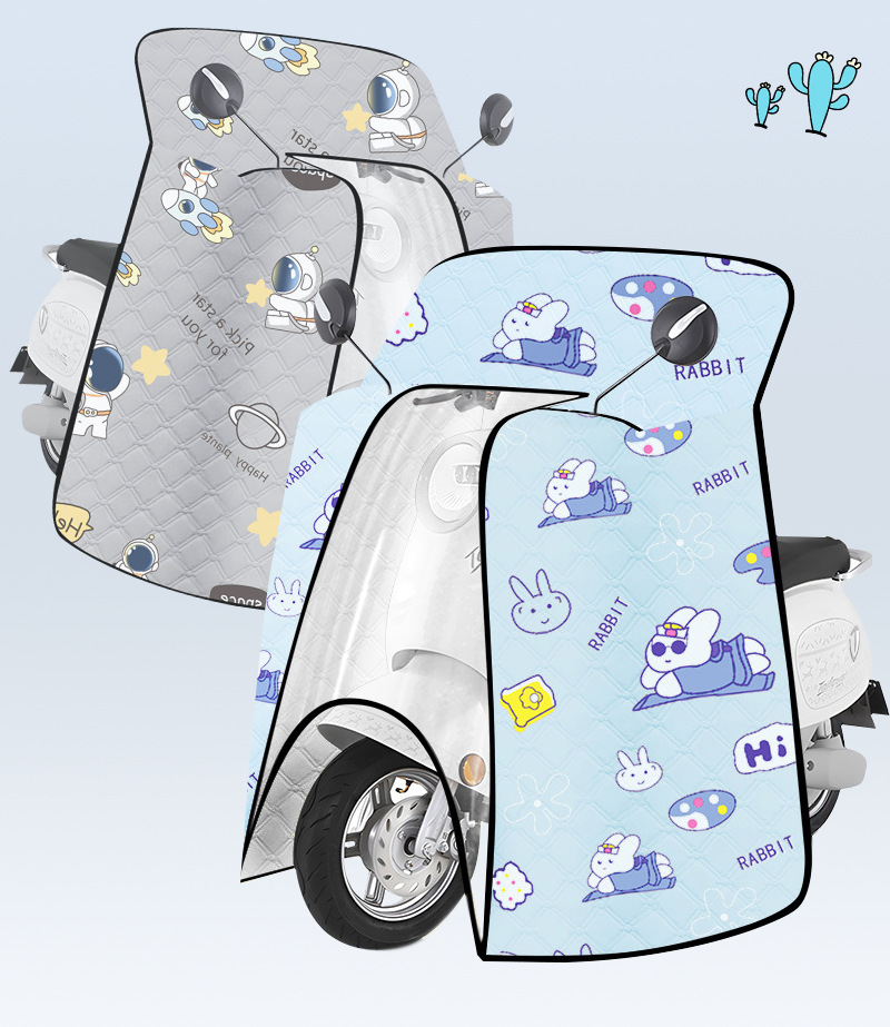 电瓶车挡风被夏季防晒被夏天防嗮罩电瓶车遮阳罩挡风衣四季通用详情24