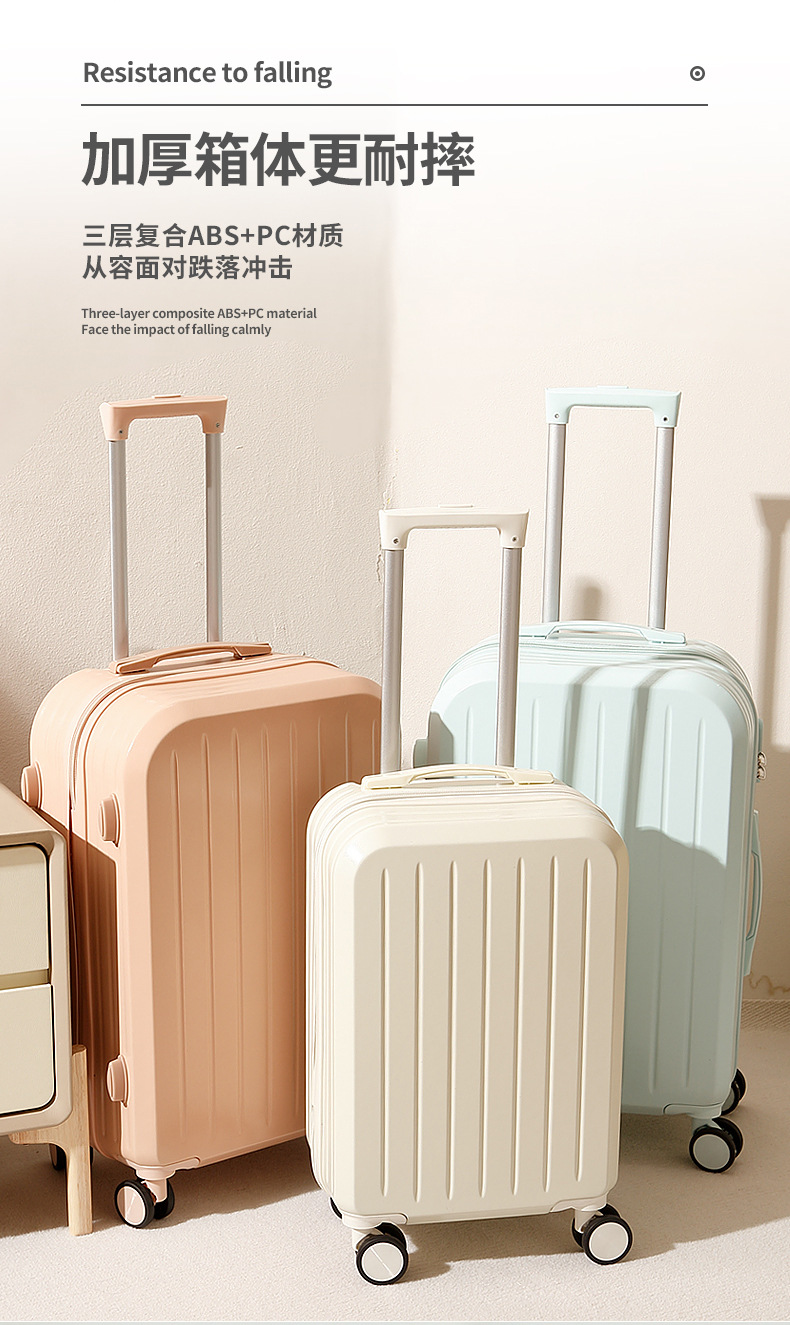 行李箱20寸多功能带杯架旅行箱女24寸学生密码箱万向轮拉杆箱批发详情14