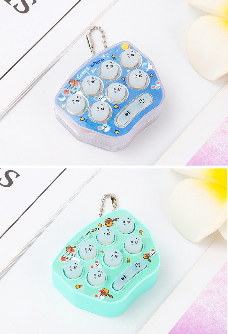 打地鼠游戏机跨境迷你包包挂件钥匙扣俄罗斯方块电子发光解压玩具详情12