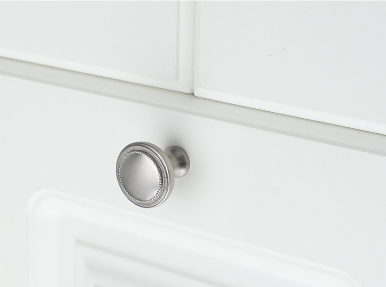 轻奢意式实心柜门圆形单孔拉手金色黑色法式简约橱柜衣柜抽屉把手详情18