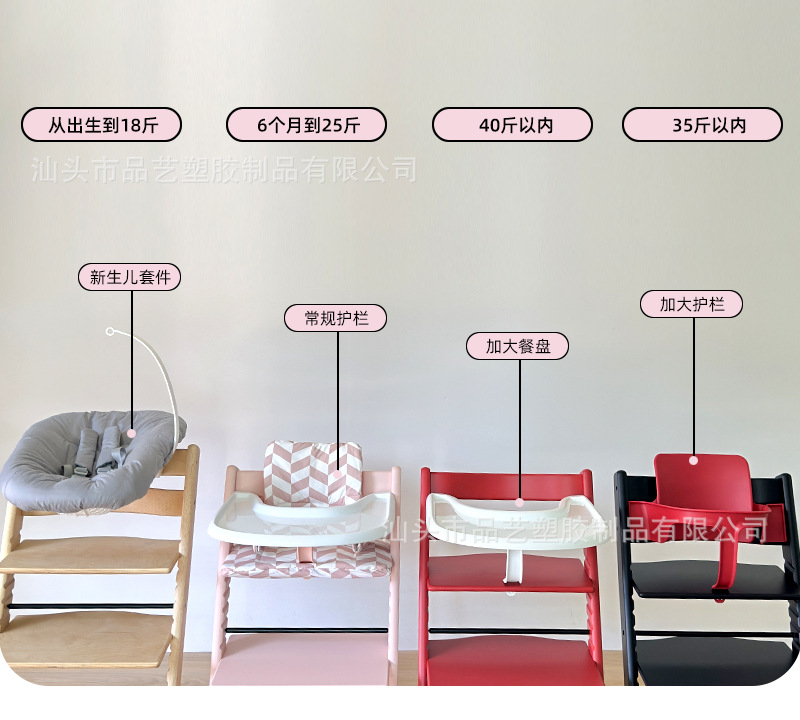 宝宝TT餐椅成长椅子祖国版网红北欧BB吃饭凳婴儿实木多功能可调节详情3