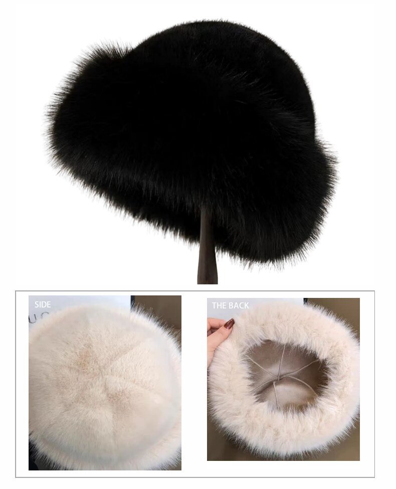 New winter hats, outdoor fisherman hats, Mongolian hats, faux fur plush hats, thickened, warm, fashionable and exquisite hats pic 10
