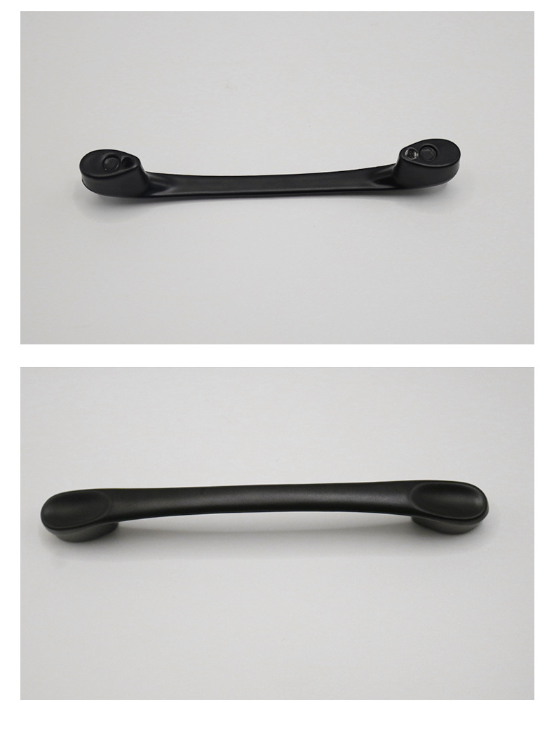 现代简约时尚拇指拉手衣柜隐形拉手免开槽橱柜拇指黑色门把手详情12