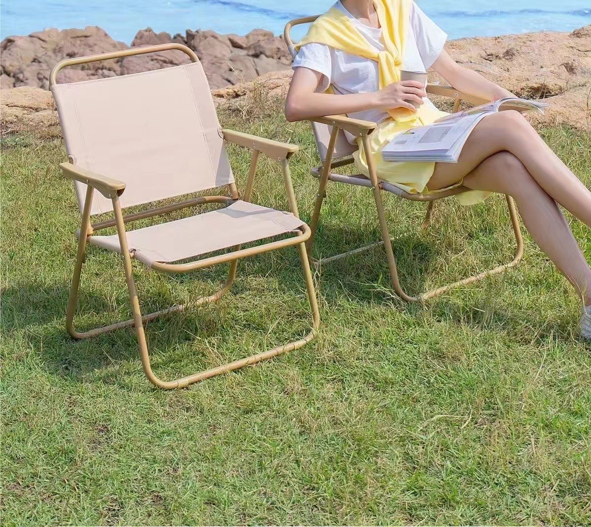 【芭芭农场】克米特椅子户外折叠椅钓鱼沙滩休闲野餐露营椅超轻便详情3
