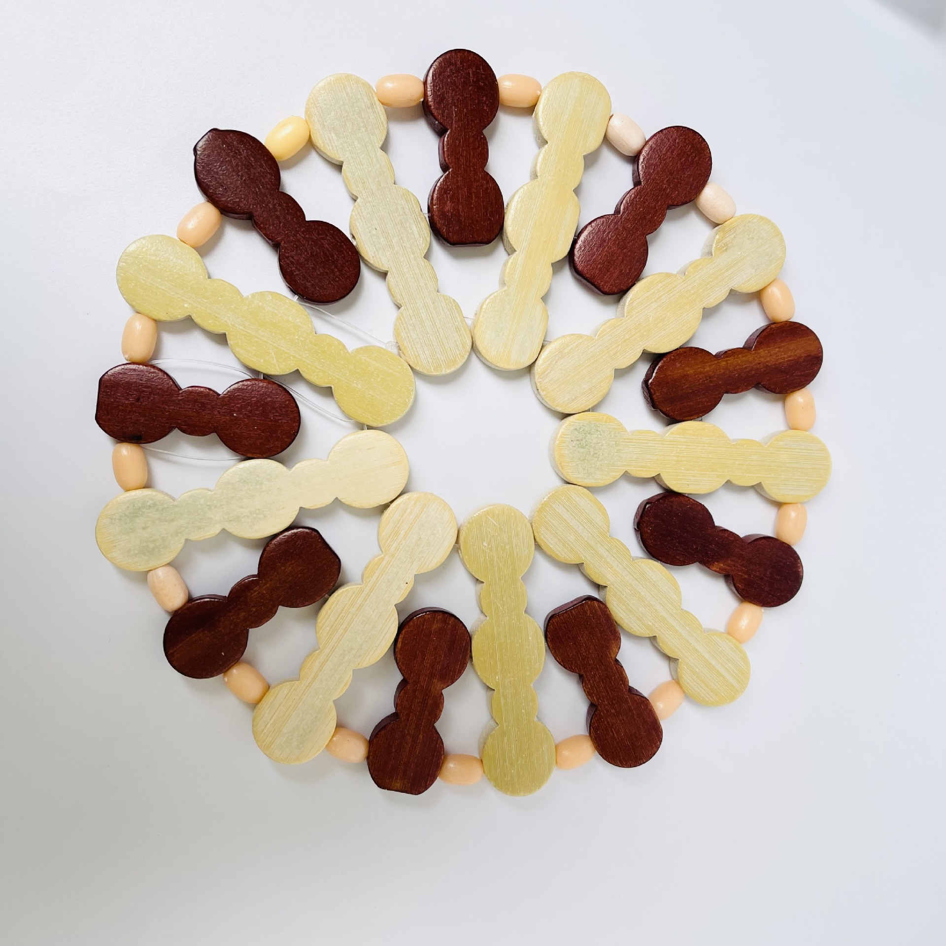 【2-9区】竹质圆形隔热垫 20/捆500/件圆形竹质隔热垫菜垫子防烫耐热砂锅垫桌垫碗垫茶杯垫盘子垫2元详情3