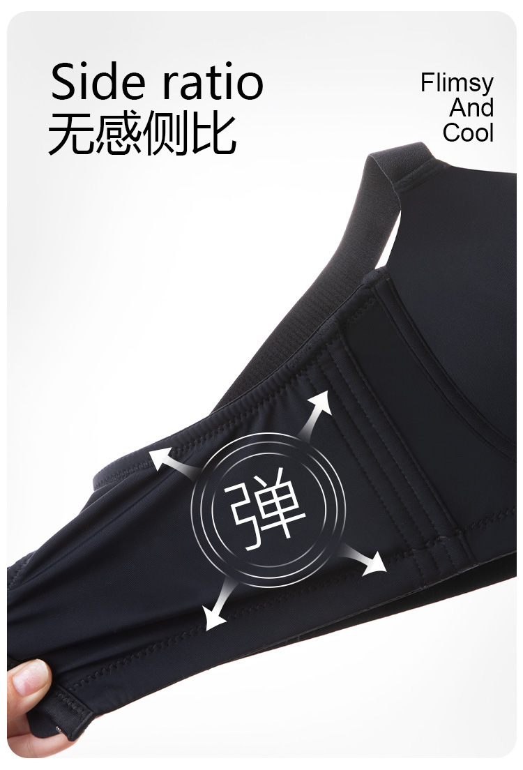 跨境大码mm无痕内衣女大胸显大聚拢收副乳上托薄款性感文胸罩详情20