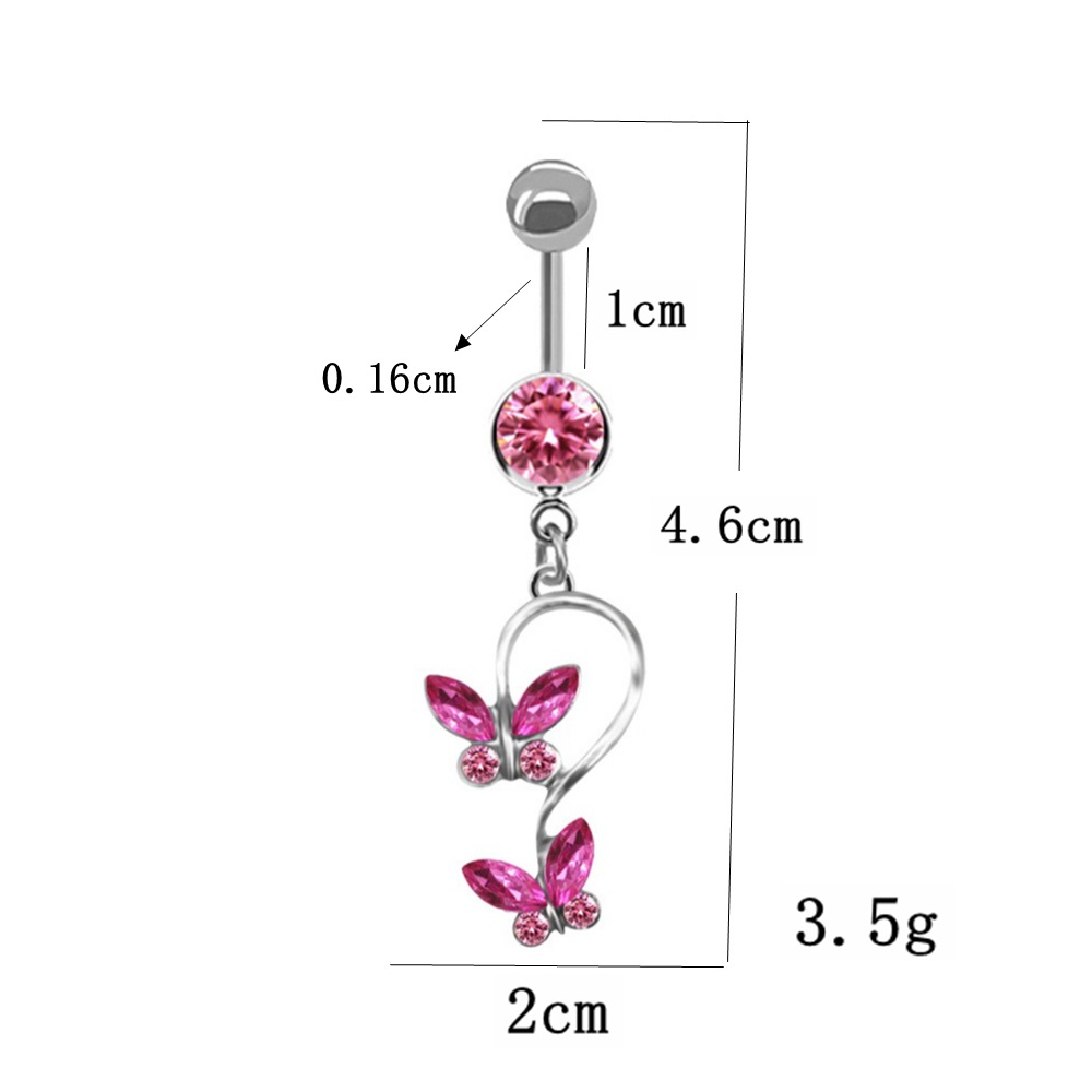 跨境热销316不锈钢合金光球肚脐环脐扣外牙脐钉欧美人体穿刺饰品详情15