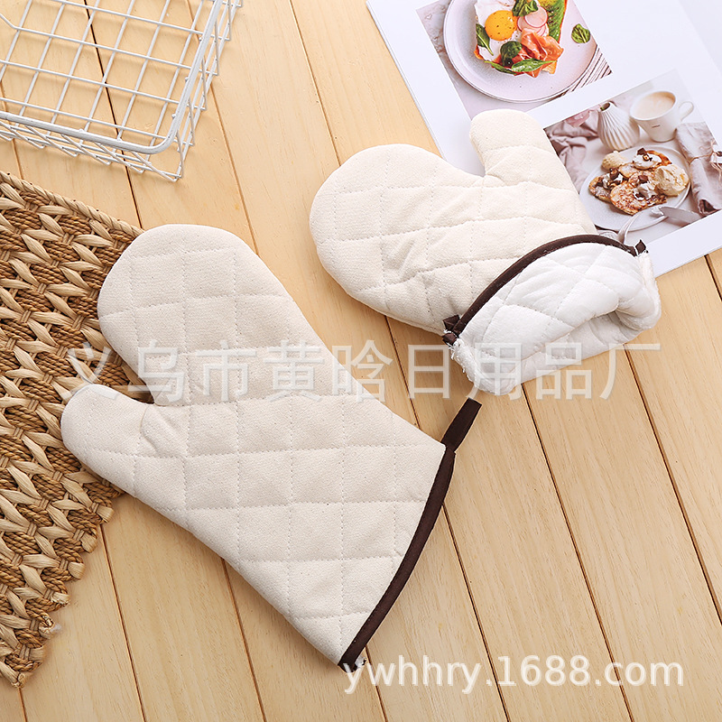 【 Chi Jia 】 Medium-sized oven Baking gloves, high-temperature resistant, anti-scald, high-temperature resistant electrical appliance gift, gift advertising gloves pic 2