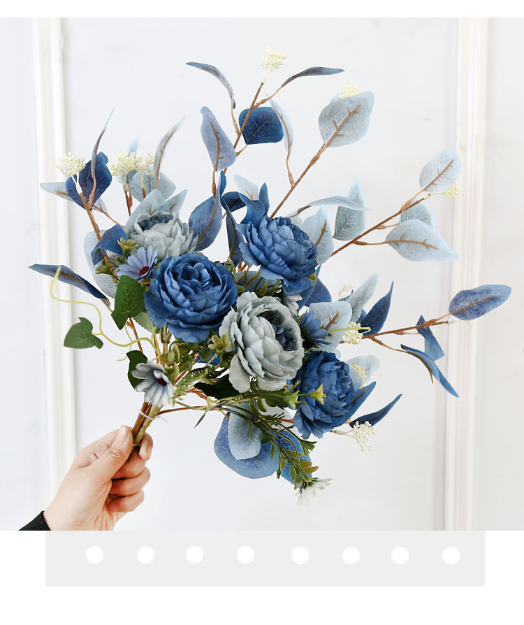 假花仿真花客厅摆件摆设轻奢风家用装饰地中海花艺插花花艺批发详情7