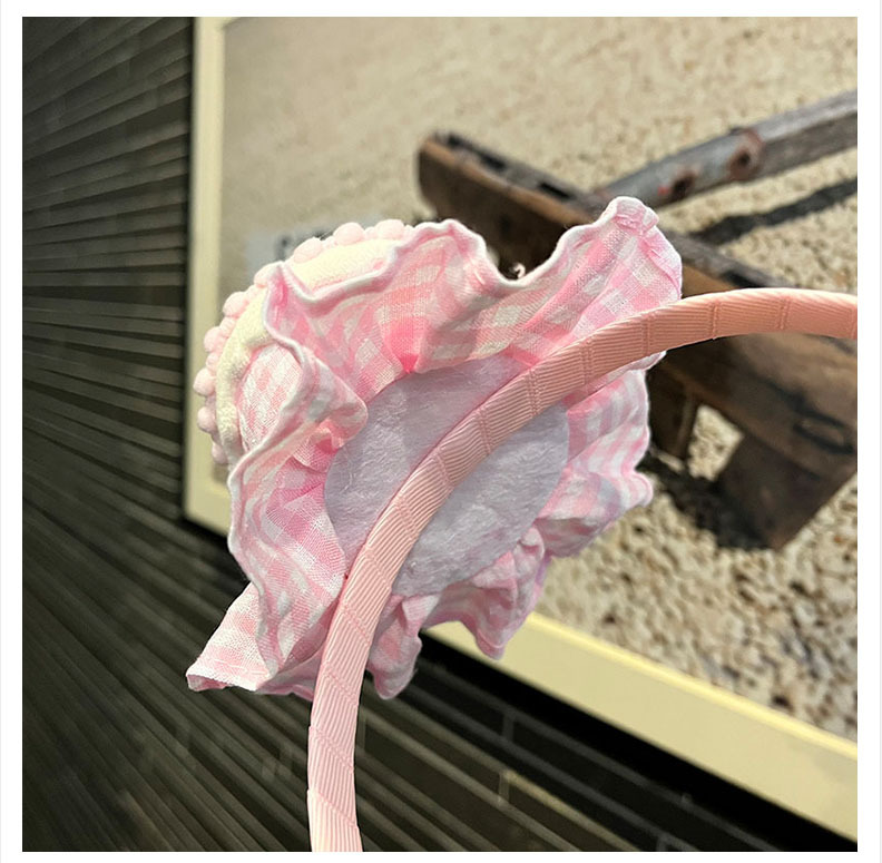 韩版创意草莓蛋糕发箍可爱甜美网红发夹小清新格纹冰激凌发圈头饰详情13
