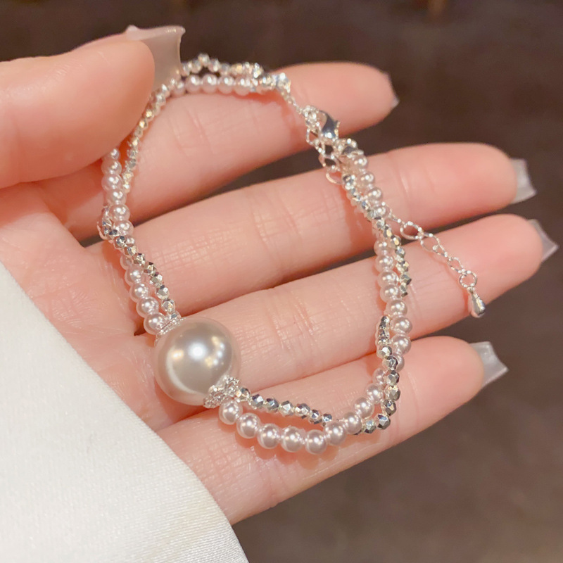 法式时尚珍珠双层项链女个性百搭气质温柔优雅锁骨链轻奢简约颈链详情14