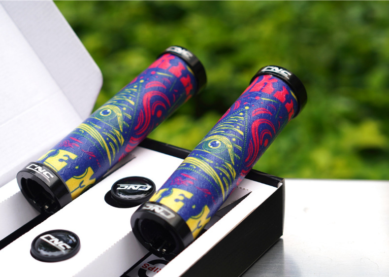 CNC bicycle handlebar covers, anti-slip and shock-absorbing mountain bike handlebars, folding bike silicone comfortable handlebar covers, bicycle accessories pic 28