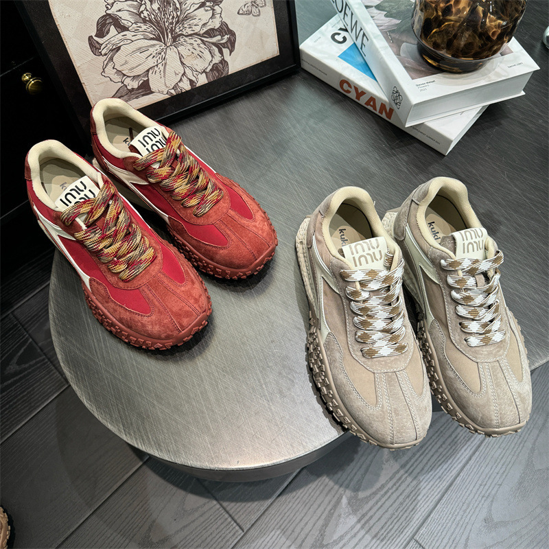 【内增高7厘米】早秋真皮女小个子厚底休闲百搭舒适德训鞋010399详情5