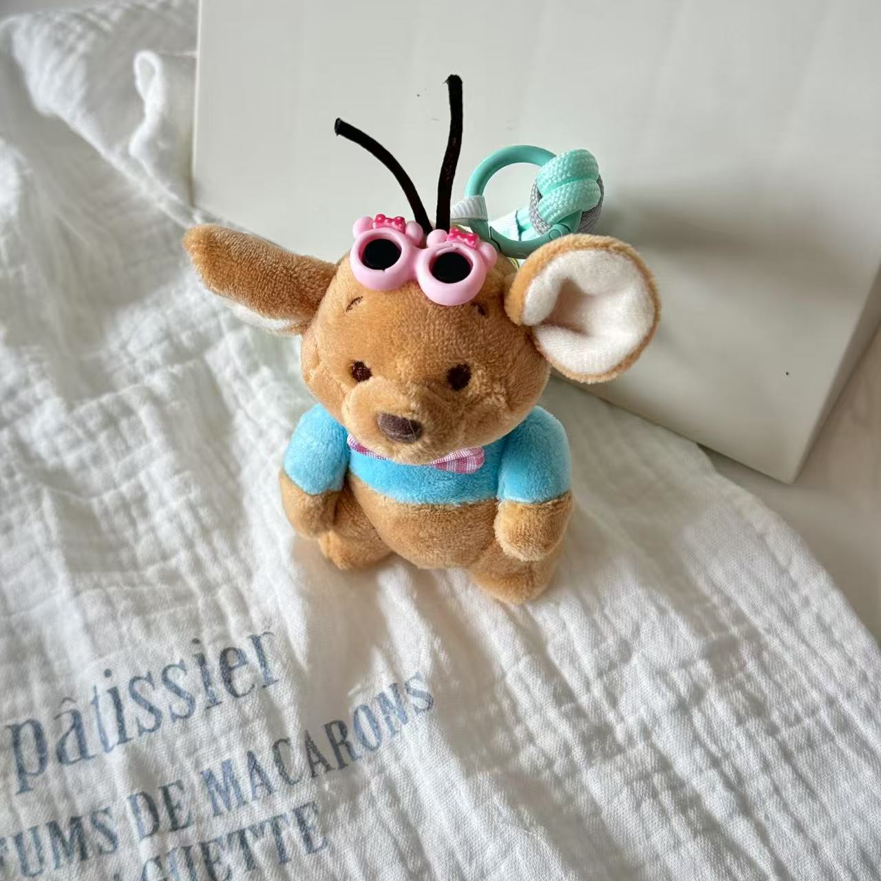 Garden Little Bean Little Kangaroo Pendant Keychain Plush Toy Gift Cartoon Cute same style Little Bean Doll Pendant pic 8