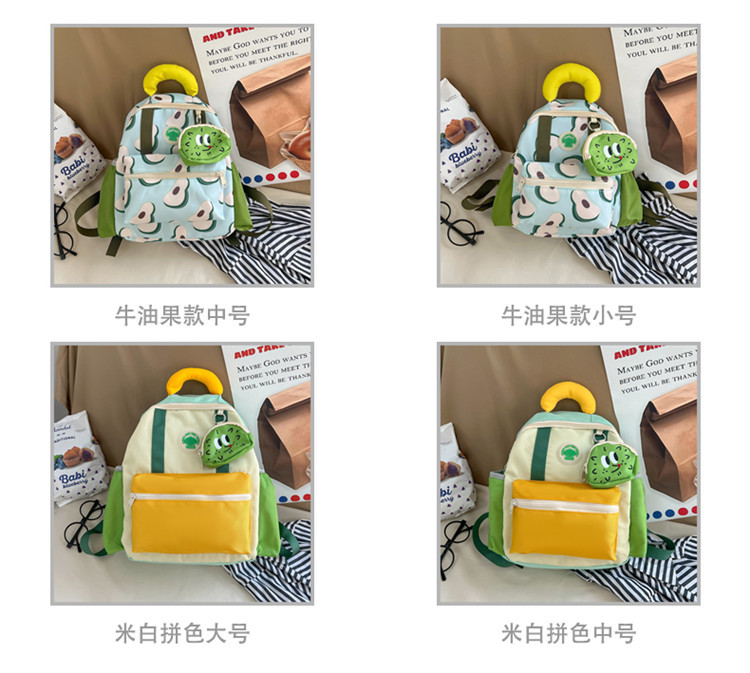 幼儿园儿童双肩包男童大容量背包2024新款可爱女孩拼色小书包外出详情4