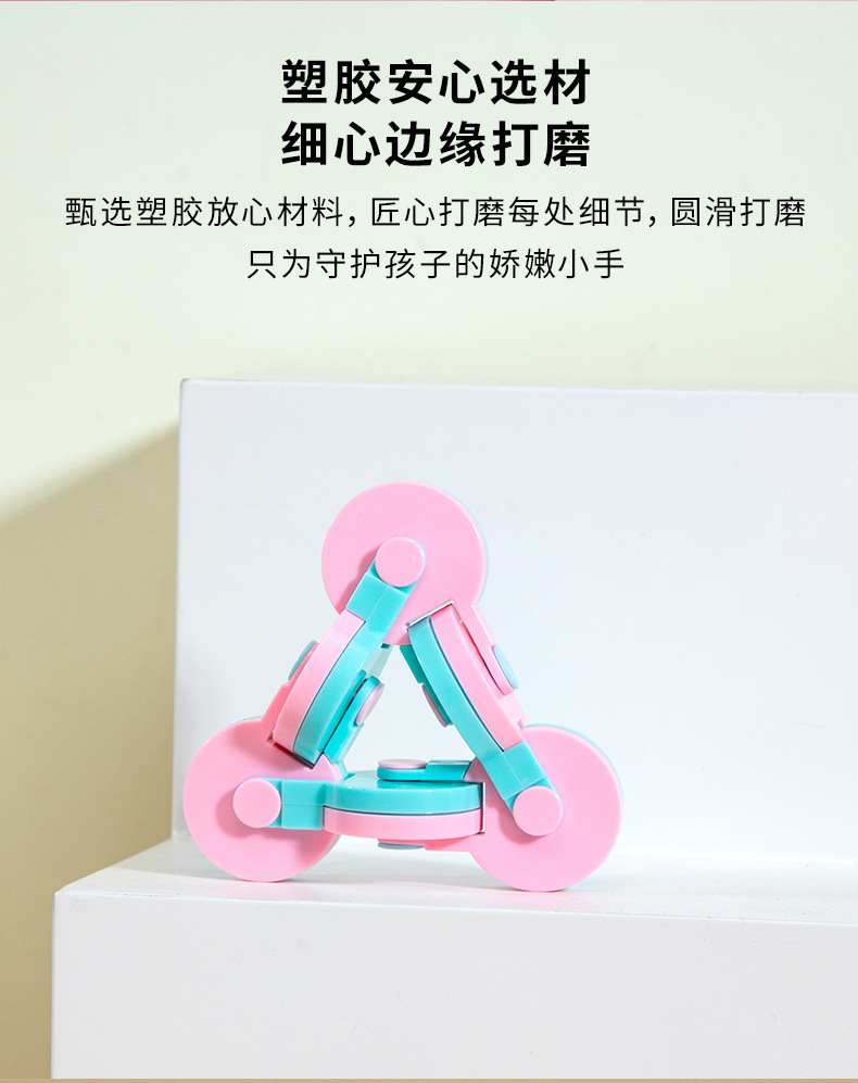 跨境亚马逊360度旋转魔方指尖陀螺创意解压翻转益智思维训练玩具详情5