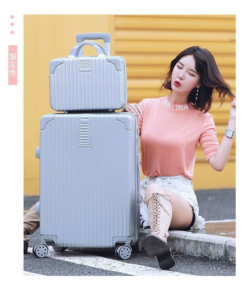 Student luggage, scratch-resistant and wear-resistant, female high school appearance level, combination case, male large capacity travel case, mother set, trolley case pic 9
