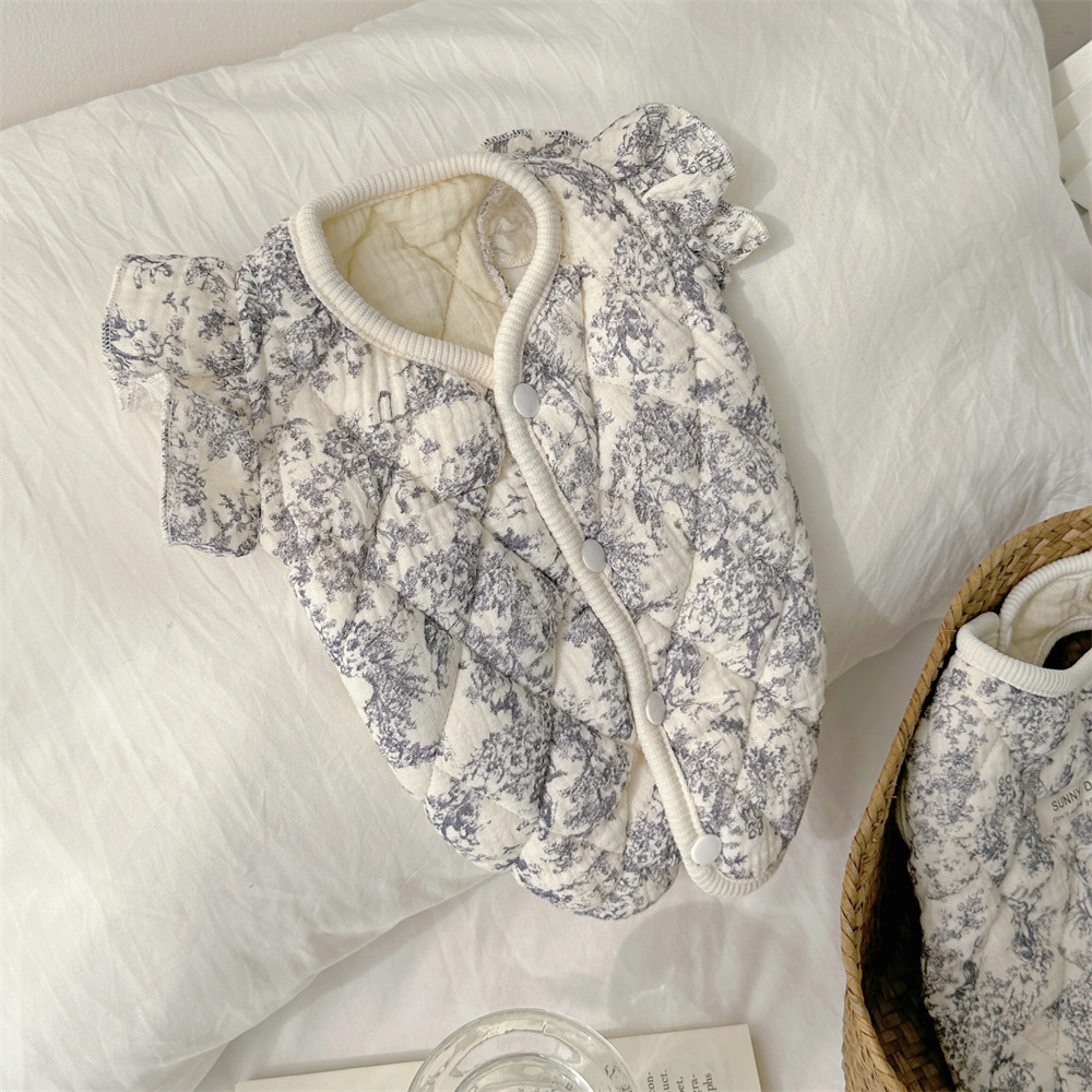 飞袖纱布宠物衣服加棉家居服小型犬小狗狗秋冬装保暖小猫咪猫衣服详情14