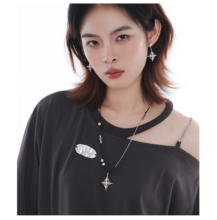 【定制】幽密星芒系列耳环女款时尚百搭冷淡风高级感甜酷耳坠耳饰详情11
