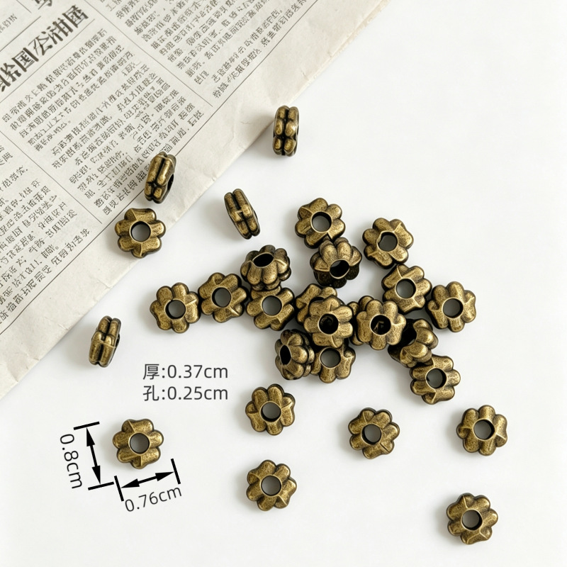 多款多规格锌合金圆形隔片隔珠垫片编手链手绳手串项链DIY饰品详情9