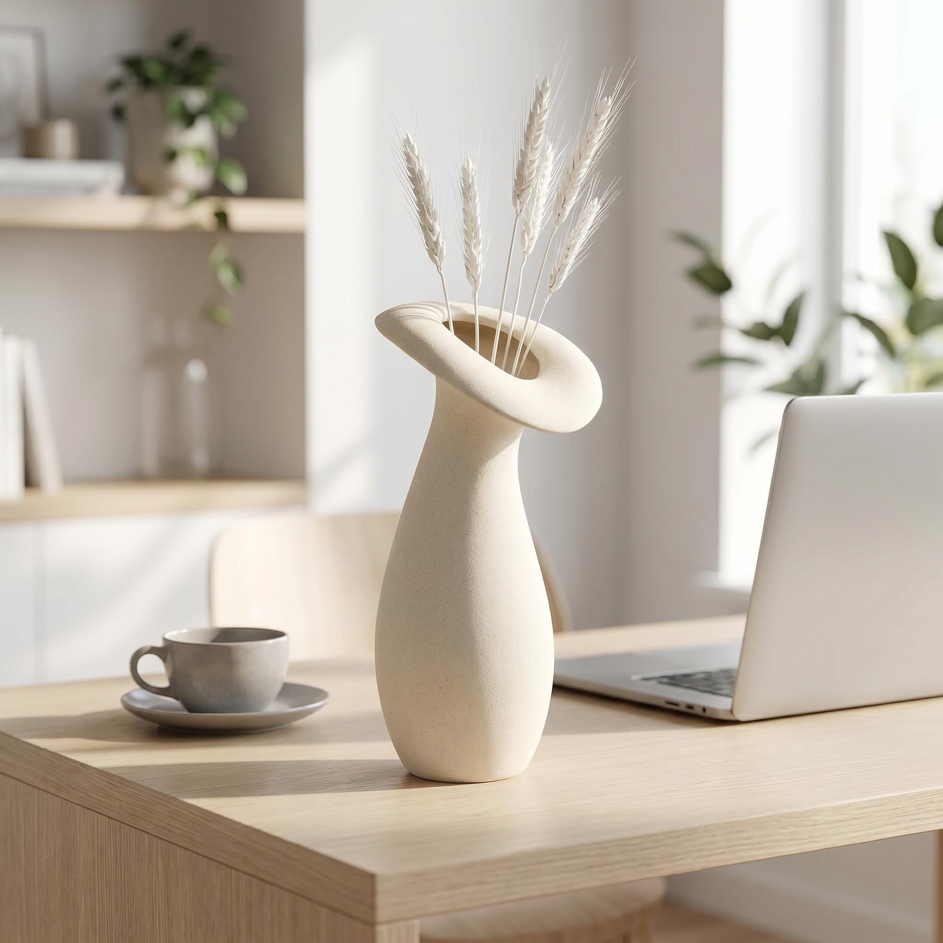 2026 New desktop entrance hall, living room ceramic vase decoration, high-end decorative item, ceramic vase, home decoration item pic 9