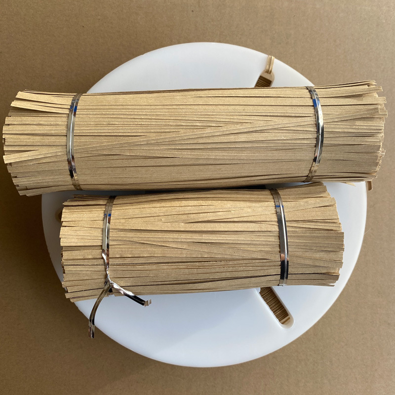 牛皮纸扎带烘培面包玩具餐具线材捆绑带牛皮铁丝扎线厂家直销详情2