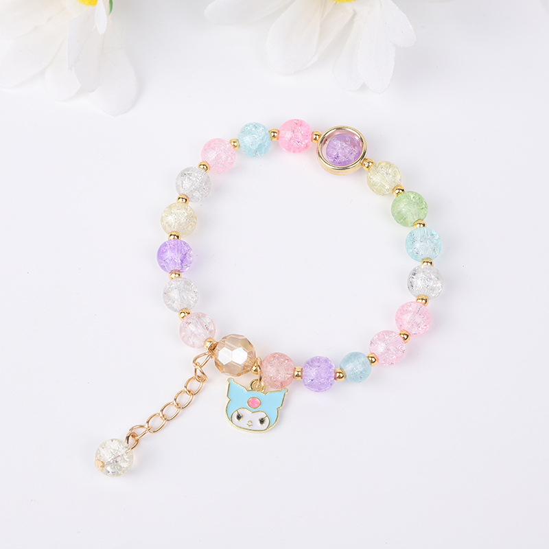 爆花水晶手链三丽欧系列少女韩版首饰库洛米朵闺蜜学生手串饰ins详情3