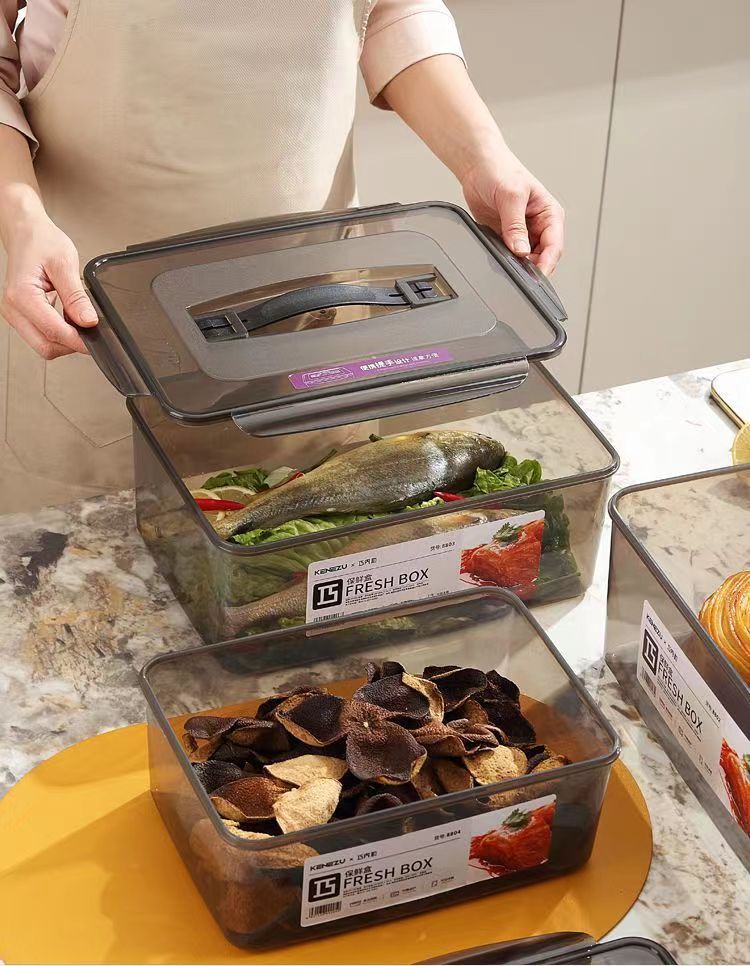 保鲜盒食品级密封箱盒饭盒长方形冰箱食物收纳盒商用泡菜塑料盒详情8