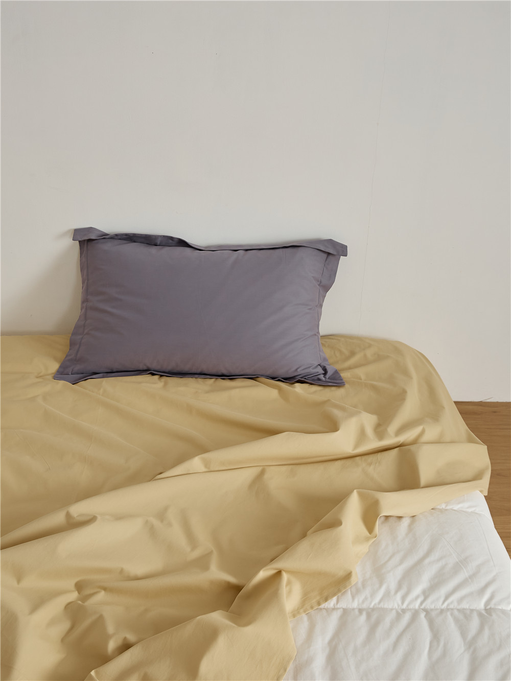 Long-staple cotton single item, all-cotton brushed quilt cover bed, simple pigment color pure cotton autumn and winter 1.8m bedding pic 75