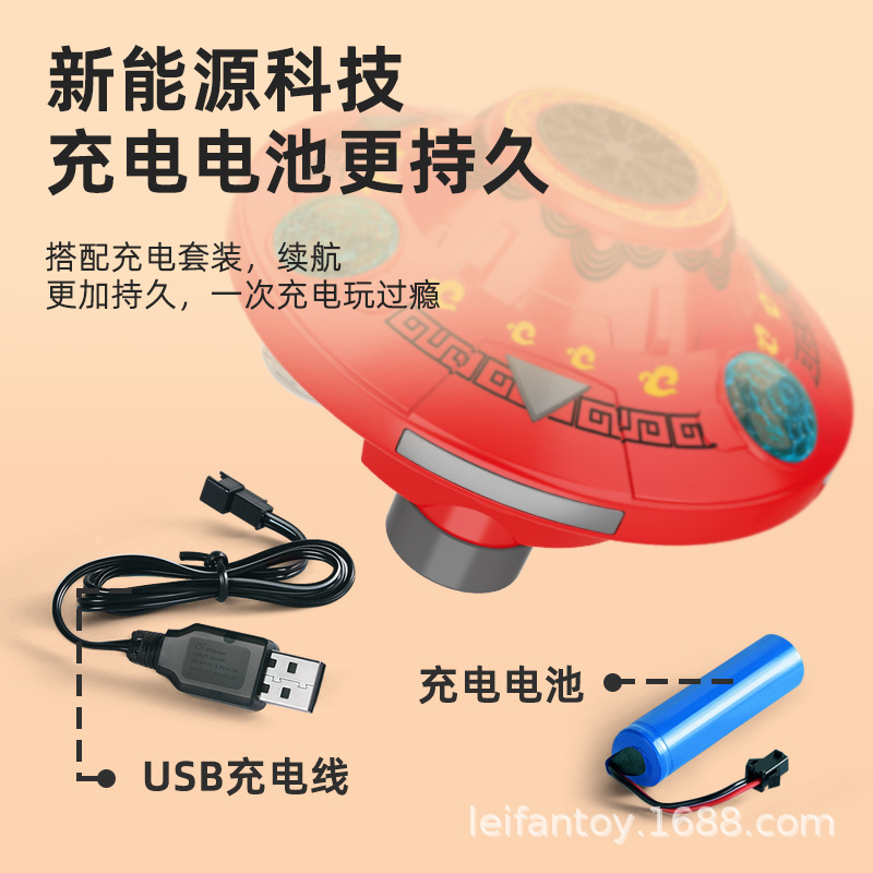 红色飞碟造型泡泡机弹射飞机户外飞盘飞行玩具火箭飞行器儿童娱乐详情3
