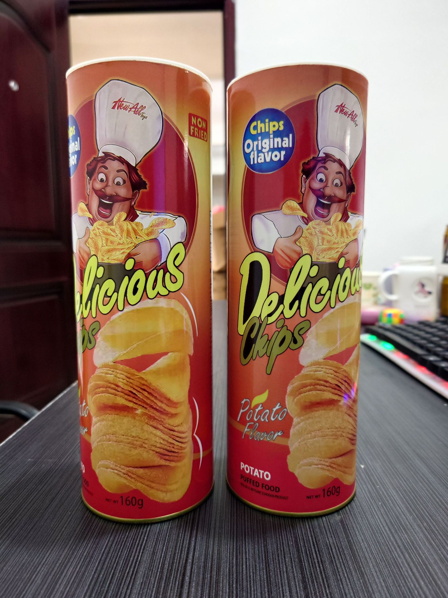 跨境愚人节恶搞神奇薯片蛇  整蛊人弹簧蛇学生玩具派对恶作剧礼物详情3