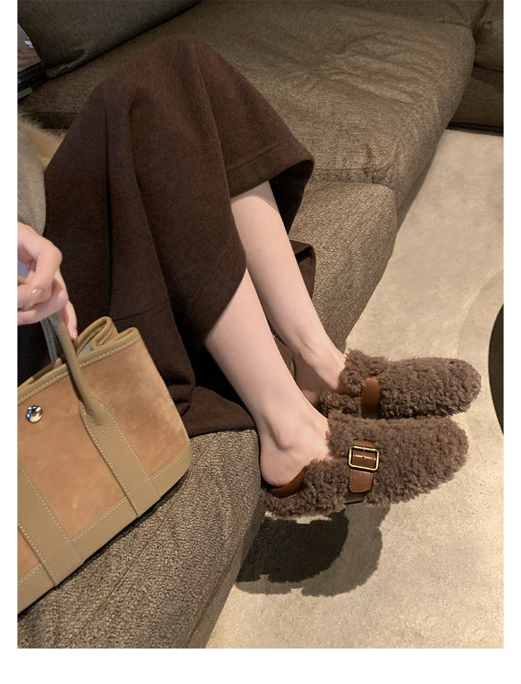 Warm and cozy plush slippers for women, winter home cotton slippers, warm and comfortable, anti-slip thick-soled plush slippers for women pic 23