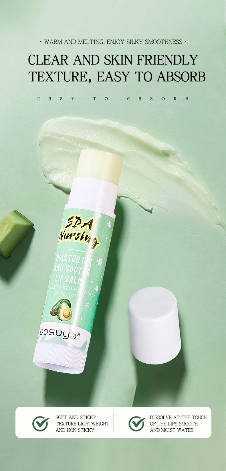 【 Cross-border Exclusive 】bosuya Christmas Lip Balm Hydrates, moisturizes, prevents dryness and cracking, and reduces lip lines. A bestseller on Amazon pic 9
