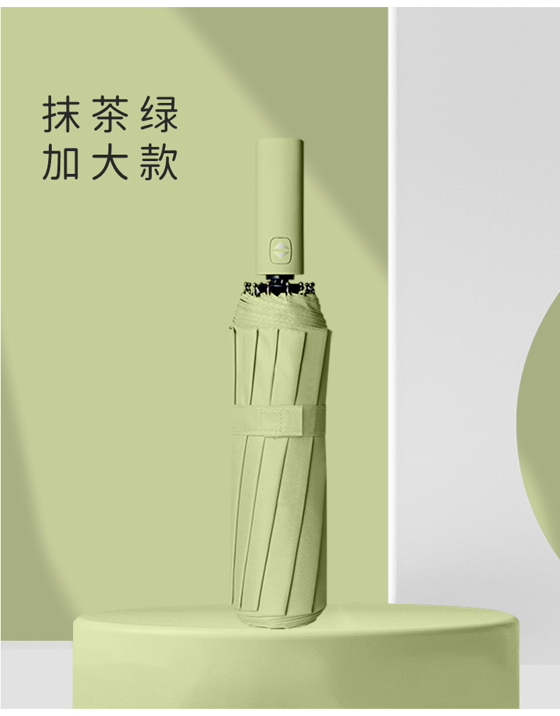 24骨全自动雨伞双人三折晴雨两用商务遮阳伞双龙骨可印制大量批发详情21