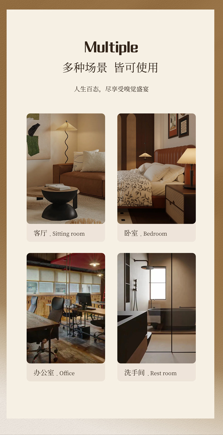 Flameless rattan aromatherapy, indoor hotel, home decoration, high-end fragrance, toilet, fresh deodorizing, diffuser aromatherapy pic 6