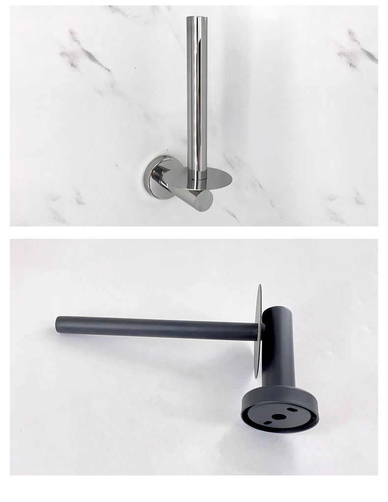 Wholesale of household bathroom toilet paper roll racks, stainless steel toilet paper racks, kitchen paper racks, hotel engineering bathroom tissue racks pic 10