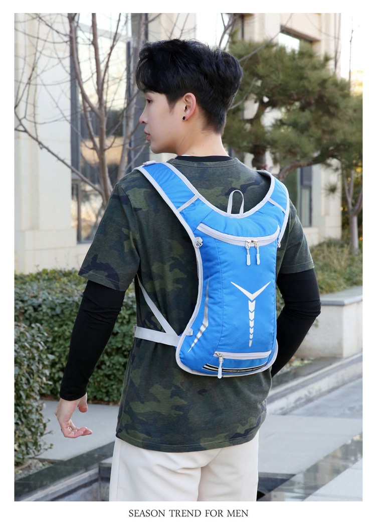 New outdoor colorful cycling bag, Korean-style simple sports mountaineering and off-road fitness water bag, water-resistant backpack pic 19