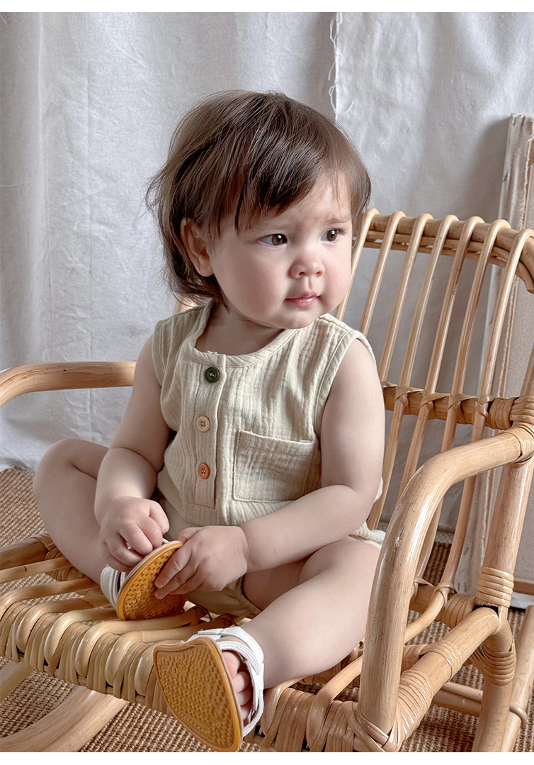 Summer baby wraparound for boys and girls, pure cotton Class a summer breathable triangular hatchcoat for newborns pic 13