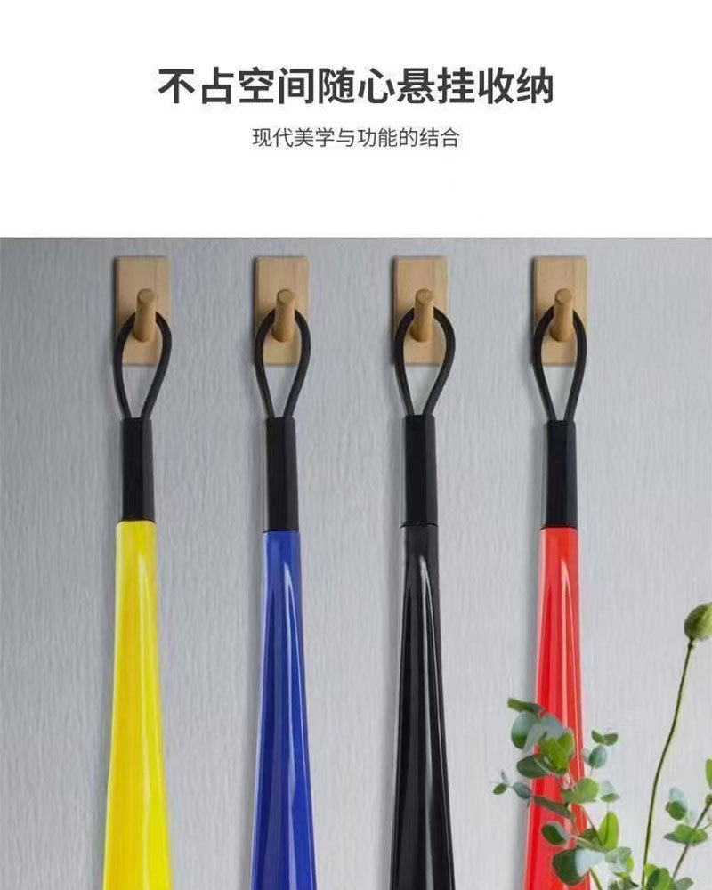 ABS塑料鞋拔子带皮圈挂圈加厚耐用鞋拔酒店家庭用穿鞋器厂家直供详情8