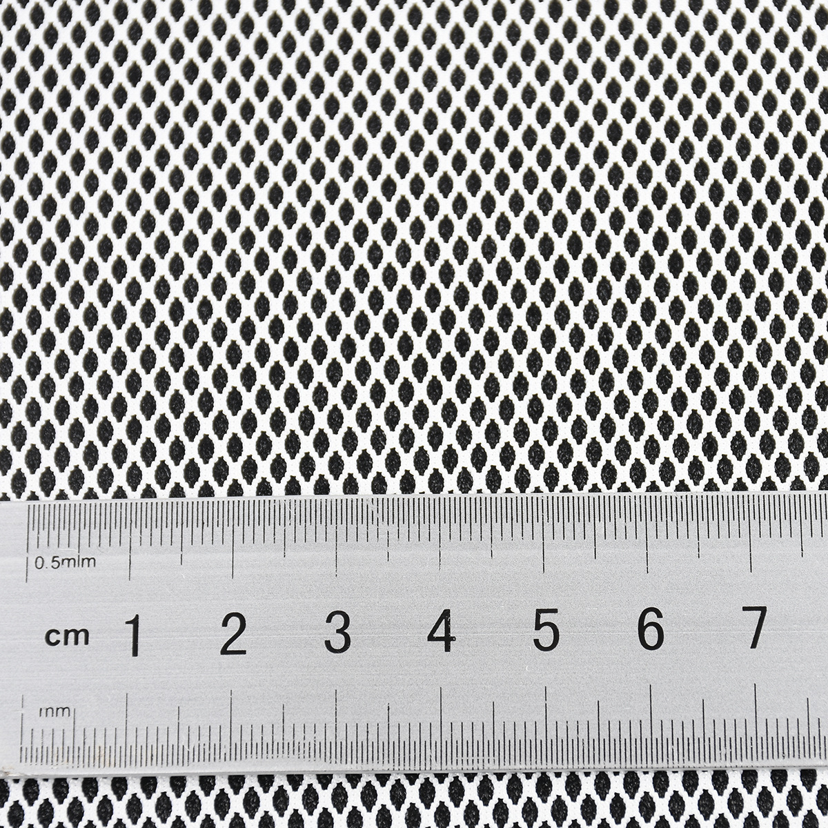 Polyester-ammonia elastic coarse diamond-shaped mesh fabric weft knitted diamond-shaped mesh fabric for luggage, handbags and shoes pic 1