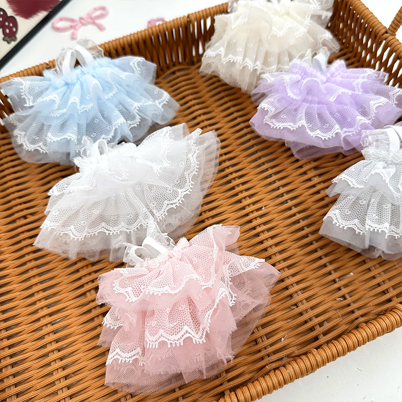 Wholesale of 15 cm doll doll clothes kt cat droopy ears rabbit doll doll clothes for changing into lace-trimmed princess dresses pic 6