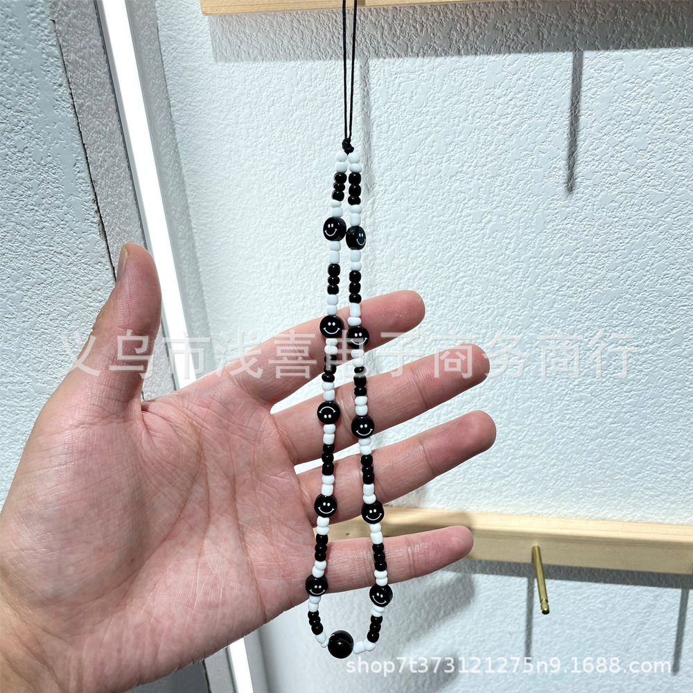 小红书ins新款多巴胺风手机链 甜美可爱手绘糖果小熊手机挂链挂饰详情9