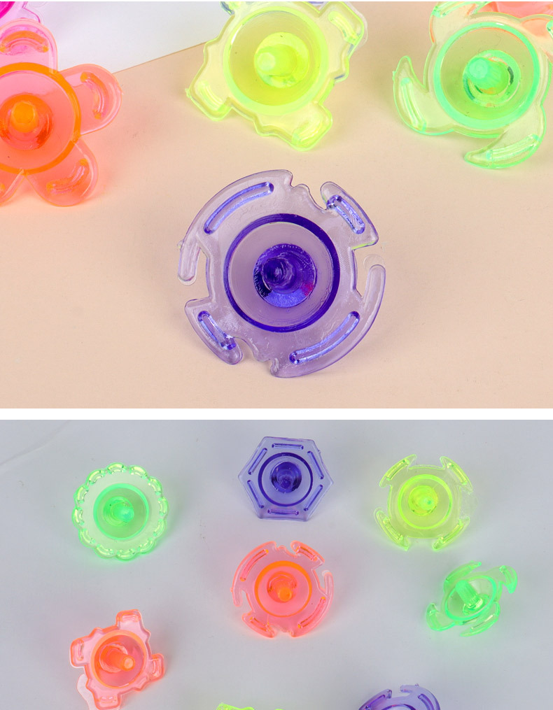Small lace top, transparent hand-twisted top, plastic small top, colorful ground spin, kindergarten small gifts and prizes pic 15