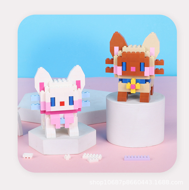 网红地摊批发益智小颗粒高难度男女孩摆件  兼容乐高积木玩具礼物详情13