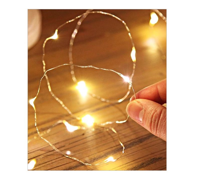 告白布局灯LED铜丝线小灯串礼盒花束装饰灯圣诞树小摆件点源1米详情6