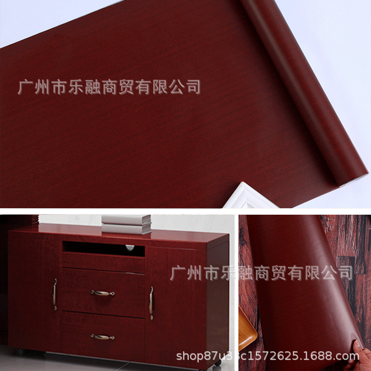 跨境批发木纹贴纸桌面衣柜柜子翻新防水自粘自带胶壁纸背景墙加厚详情14