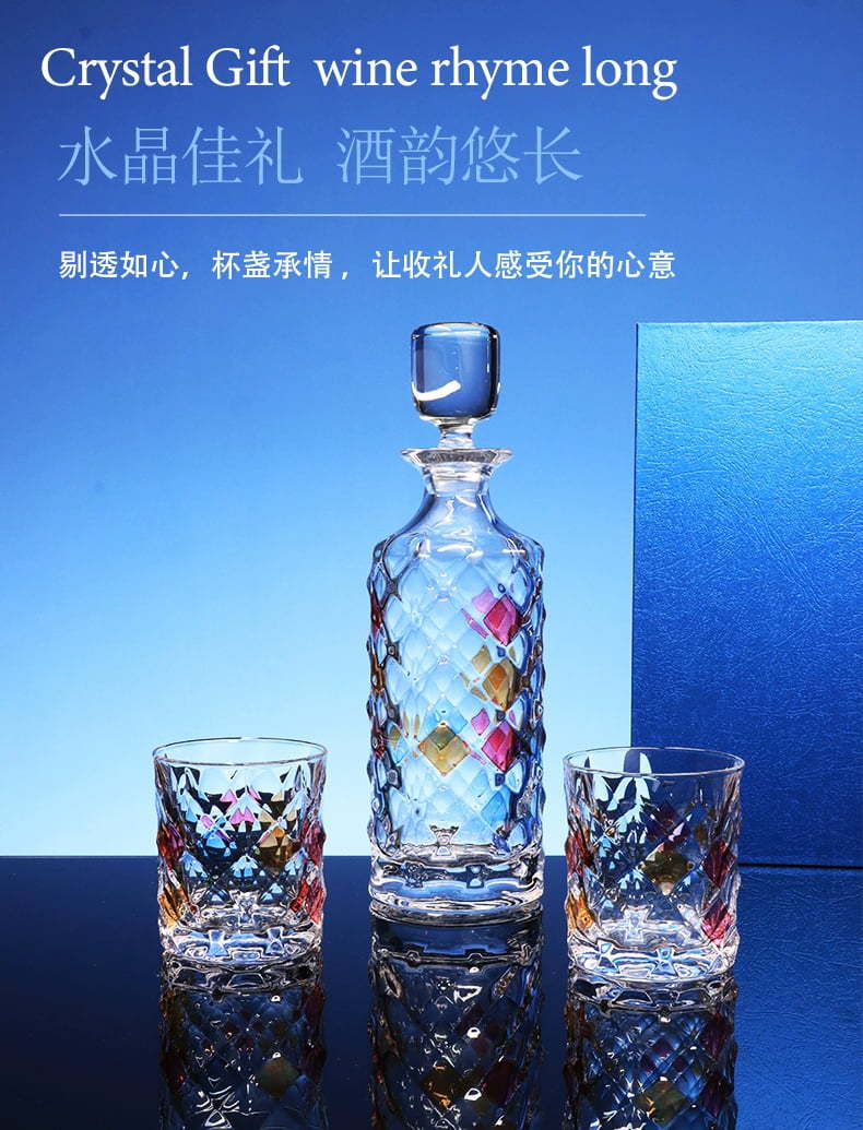 Czech imported whisky glass, high appearance level, crystal glass, high-end sense, home whisky glass, glass beer glass pic 11