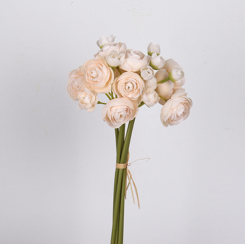 迷你露莲花露莲把束仿真花小茶玫花束假高级感家居装饰花婚庆绢花详情12