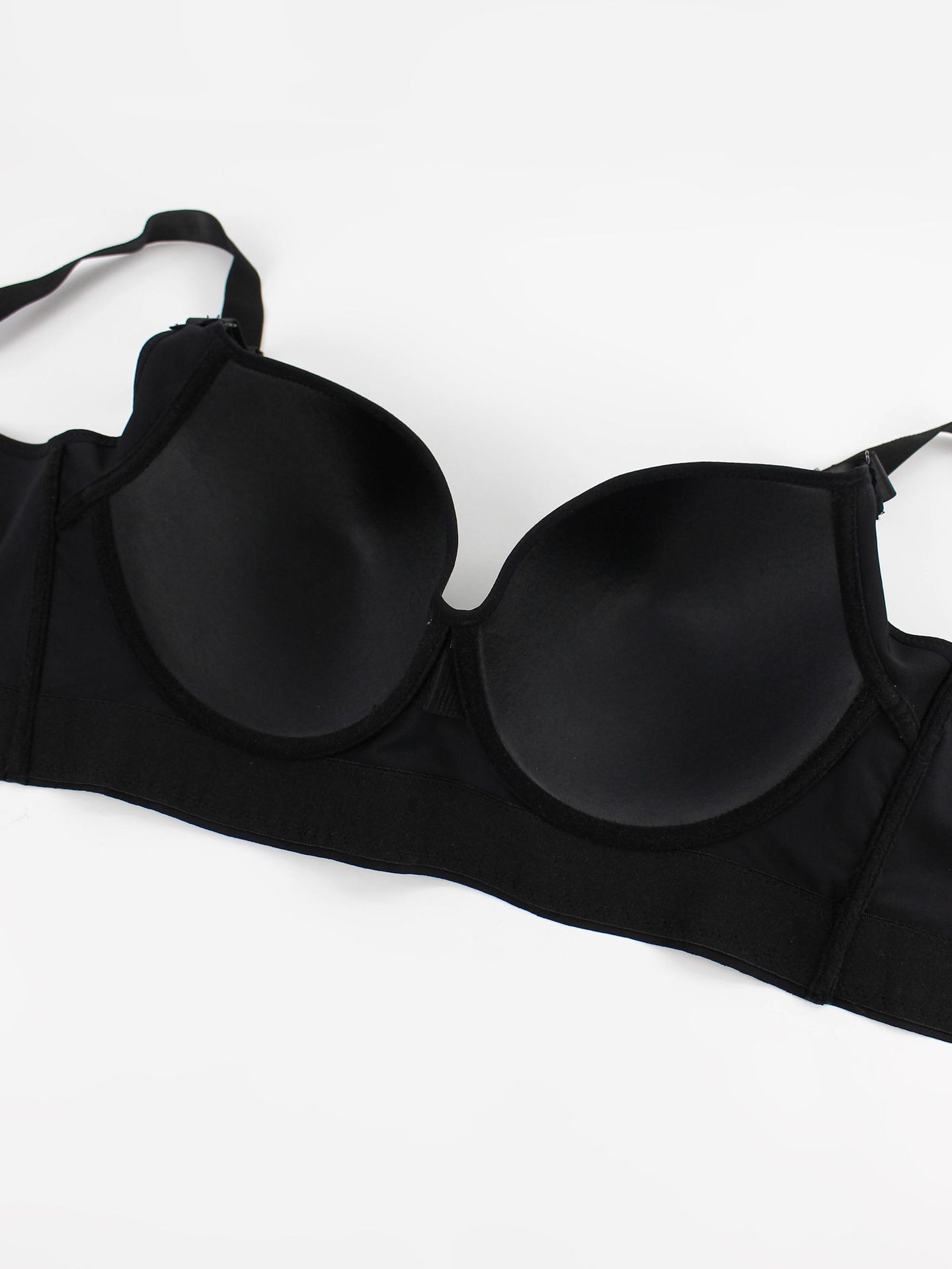 跨境欧美无痕光面钢圈内衣聚拢上托调整型文胸运动美背深V胸罩详情13