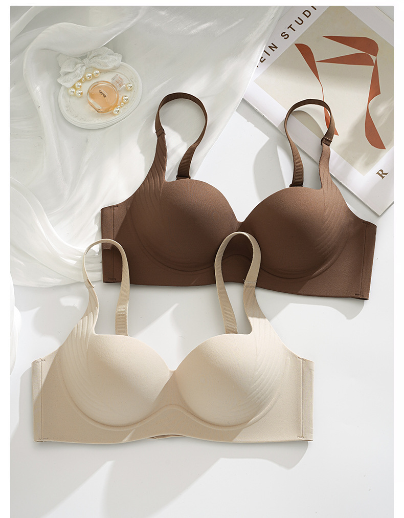 Lingerie for women, gather small breasts to make them look larger, no steel rings to tuck in the breasts, prevent sagging, lift and support, no trace bra cover set pic 14